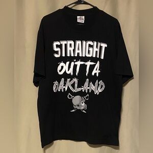 Vintage 90’s Straight Outta Oakland Football Helmet Skull Swords Pro Athletic XL